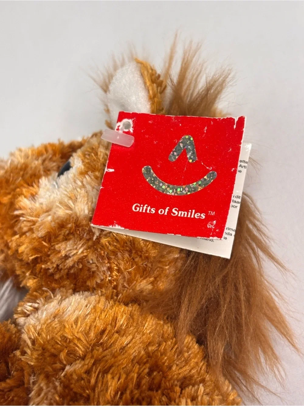 Aurora Mini Flopsies Clyde the Clydesdale horse plush toy